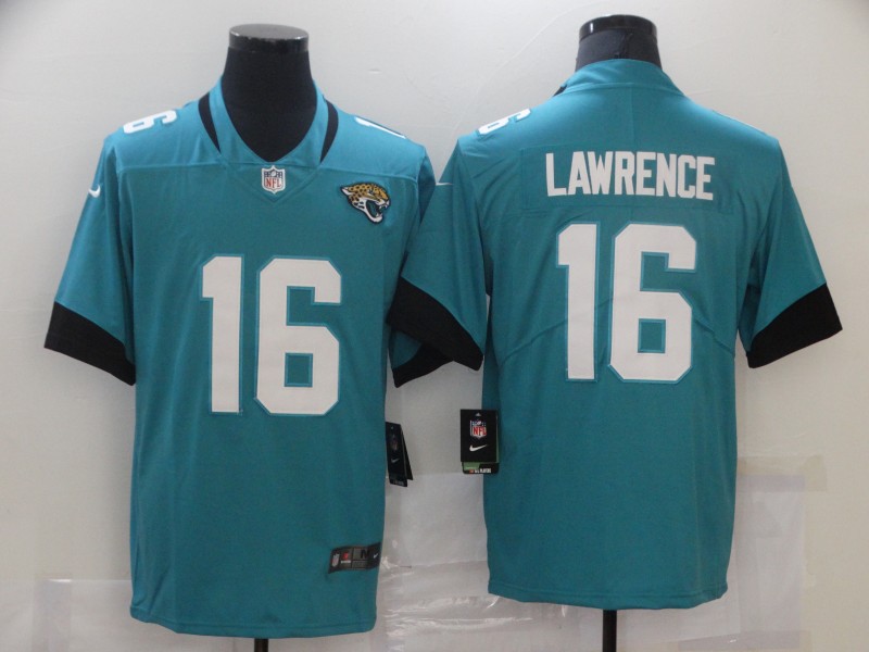 Men's Jacksonville Jaguars Trevor Lawrence #16 Teal Jersey